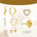 Unisex Real Gold Brass Electroplating Fresh And Sweet Peach Heart Inlaid Zircon Earrings For Ladies Cute Earrings_ipsvogv.com
