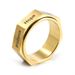 Men's Jewelry Titanium Steel Seven Virtues Rotatable Ring Neutral Style Seven Corner Men's Niche Jewelry Ring_ipsvogv.com
