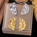 Fashionable Personality Niche Exaggerated Design Minimalist Stainless Steel New Earrings For Women_ipsvogv.com