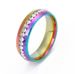 Explosive Stainless Steel Weight Reducing Ring Couple Ring Single Row Point Diamond Stainless Steel Inlaid Diamond Ring_ipsvogv.com