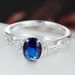 Sanjie Jewelry's New Inlaid Blue Accessory Zircon Ring_ipsvogv.com