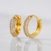 Cao Shi Trendy Earrings, Hip-hop Style, Men's And Circular Ear Buckles, Women's Full Set Zircon Earrings_ipsvogv.com
