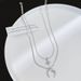 Mangxing Moon Double Layer Titanium Steel Necklace For Men, Minimalist Accessories, Flat Snake Chain, Niche Stacking_ipsvogv.com