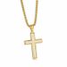 Men's Jewelry Fashionable Titanium Steel Jewelry, Popular Light Luxury Style Full Diamond Cross Sweater Chain Steel Necklace_ipsvogv.com