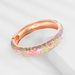 Cloisonne Bracelet Women's Rich Peony Bracelet Enamel Open Bracelet_ipsvogv.com