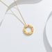 New card titanium steel talisman cake necklace full of diamonds, lucky roulette pendant, clavicle chain, internet celebrity popular choice necklace_ipsvogv.com