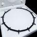 Hip Hop 5mm Black Zircon Inlaid Tennis Chain Black Panther Necklace Black Gold Electroplating Manufacturers_ipsvogv.com