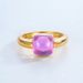 Egg Shaped Candy Colored Ring S925 Silver Inlaid Amethyst Ring Style Fashionable And Simple All Match_ipsvogv.com
