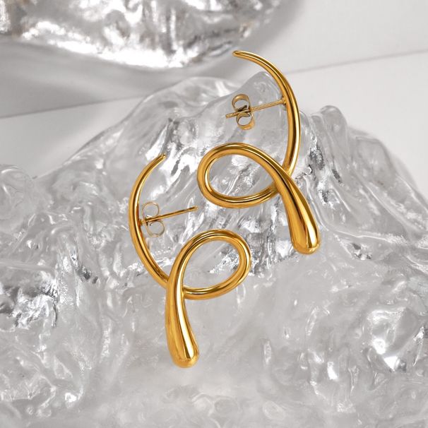 Unisex Fashionable Niche INS Retro Line Earrings Light Luxury Fashion Jewelry_ipsvogv.com