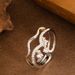 Light Luxury Fashionable Double-layer Diamond Inlaid Zircon Couple's Open Ring, Women's Color Does Not Fade, Simple And_ipsvogv.com