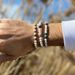 Jewelry Fashion Retro Black Frosted Bracelet Zircon Crown Diamond Ball Dice Lion Head Bead Bracelet Set_ipsvogv.com