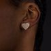 Unisex Jewelry Fashion popular full diamond heart shaped earrings for men and women, micro inlaid zircon gold plated hip hop earrings_ipsvogv.com
