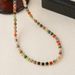 Colorful Bead Light Luxury, Niche Temperament, Fashionable Collarbone Chain, Women's Necklace, 2024 Internet Famous_ipsvogv.com