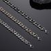 Men's trendy brand all match American clavicle chain accessories sweater chain titanium steel Tibetan gold Cuban chain men's necklace_ipsvogv.com