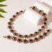 Retro light luxury style diamond round geometric flower-shaped clavicle chain bracelet combination_ipsvogv.com