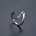Simple Color Preserving Personality ECG Wave Irregular Ring Opening Adjustable Men's And Women's Ring Bracelet INS Style_ipsvogv.com