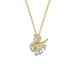 Stainless Steel Gold Plated Fashion Cute Crystal Swan Pendant Necklace For Women Princess Birthday Party Jewelry Gifts_ipsvogv.com