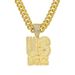 New USBOYZ Letter Full Diamond Pendant, Rap Singer Street Dance Personality, Cool Big Necklace Accessory_ipsvogv.com