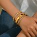 Personalized hip-hop style with multiple layers of inlaid zircon and adjustable opening dign, niche bracelet_ipsvogv.com