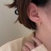 Women's Jewelry Small Design Double Leaf Earrings Simple Temperament Cold Style Earrings Fashionable High End Sense All Match Earrings_ipsvogv.com
