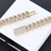 14MM Wide 4 Rows Dia Necklace Designer For Men High Quality Cuban K Chain Rock Rapper Hip Hop Gold Plated Stainless_ipsvogv.com