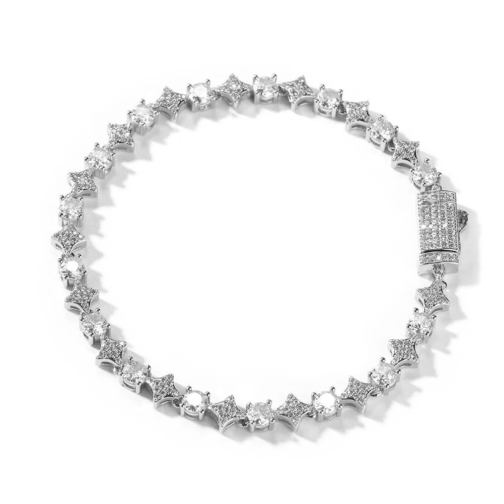 Men's Jewelry Fashion 6mm Star Zircon Tennis Chain Necklace Copper Inlaid Zircon Hip Hop Personality Bracelet_ipsvogv.com