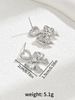 1 Pair Simple Style Bow Knot Inlay Copper Zircon Ear Studs_ipsvogv.com