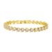 Women's & Men's Tennis Chain Bracelet With 5mm Heart-Shaped Zirconia, Elegant & Stylish For Couples, Available In Silver/Gold/Rose Gold, Sizes 17-21cm_ipsvogv.com