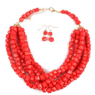 Beaded Fashion Personality Multi Layer Set Necklace Female_ipsvogv.com