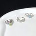 Zircon Super Open Flash Diamond Set Ring Color Dopamine Women's Light Luxury Niche Design Sense High End Fashion_ipsvogv.com