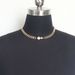2023 New Fashion Personalized Size Pearl Grains Connected Gold Metal Flat Chain Necklace Accessories INS_ipsvogv.com