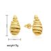 Women’s Jewelry Set Fashion Copper Plated Real GoldSpiral Teardrop Shaped Earrings Niche Design High End Light Luxury Earrings Jewelry For Women_ipsvogv.com