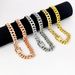 Unisex 12.5mm Round Chain Diamond Men's Alloy Necklace Trendy Cool Rap Hip Hop Style Cuban Chain_ipsvogv.com