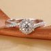 Pure Silver Star Weaving Mosang Stone Diamond Ring, One Carat Twisted Arm Female Ring Live Broadcast_ipsvogv.com