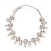 Light luxury style diamond-set flower water drop earrings necklace set fashion super flash niche high-end necklace women_ipsvogv.com