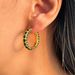 Unisex Fashionable Niche INS Retro Stainless Steel Coral Full Diamond Zircon Earrings_ipsvogv.com