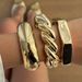 Exaggerated Ins Metal Smooth Thread Stacked Personalized Geometric Hexagonal Mirror Bracelet_ipsvogv.com