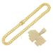 Personalized and Creative Diamond Numeric Letter Pendant for Men's Hip Hop Street Dance Wear Cuban Chain Necklace_ipsvogv.com