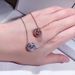 Conch Heart Necklace Female Element Crystal Spiral Water Drop Clavicle Necklace Female_ipsvogv.com