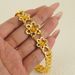 New Plated Flower Bracelet For Women's Luxury Sand Gold Jewelry Wedding Birthday Gift_ipsvogv.com
