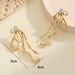 Niche Jewelry High-End Fairy Exaggerated Large Bowknot Irregular Alloy Point Diamond Stud Earrings_ipsvogv.com