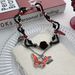 Unisex Dark Personality Exaggerated Red Rose Butterfly Necklace Choker Gothic Punk Hot Girl Clavicle Necklace Female_ipsvogv.com