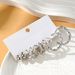 Geometric Circle Pearl Women's Earrings Set Pearl Butterfly Exaggerated Twisted Earrings_ipsvogv.com