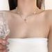 Summer Colored Bead Bow For Women, Light Luxury Niche Accessories, Collarbone Chain, High-end Feeling, Seaside Pearl_ipsvogv.com