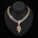 Chain Necklaces Hot Selling Grassland Animal Leopard Pendant Jewelry Hip Hop Personality Cool Leopard Pendant Jewelry_ipsvogv.com
