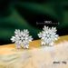 Cao Shi Star's Same Japanese And Korean Style Christmas Snowflake Zircon Female Sweet Student Earrings_ipsvogv.com