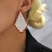 Unisex Earrings Shiny Exaggerated Diamond Claw Chain Rhinestone Earrings Earrings Three Colors To Choose Fashionable And Versatile_ipsvogv.com