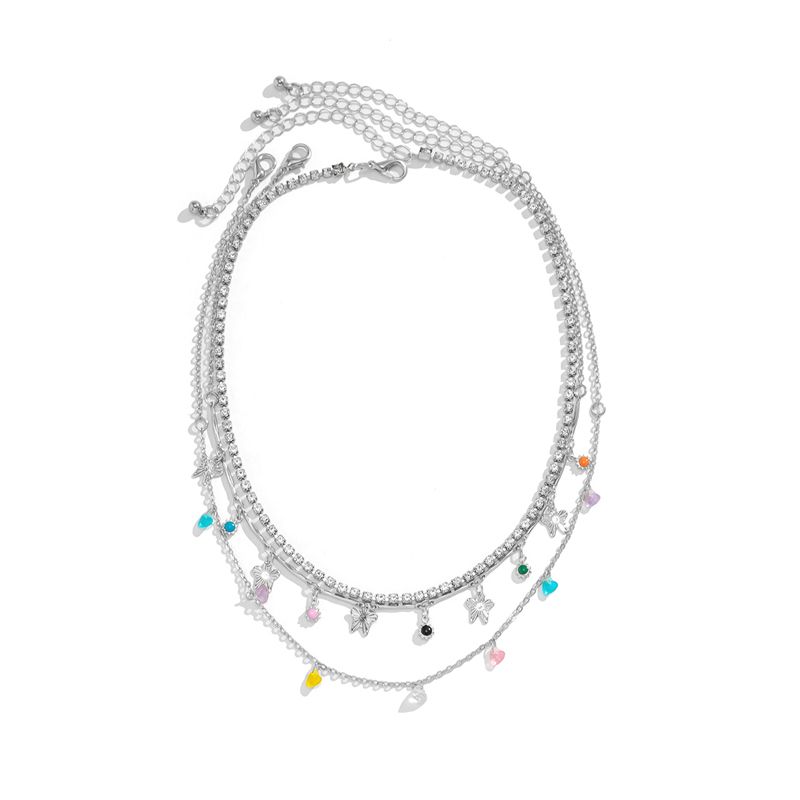 3 Can Be Worn Alone, Star And Moon Handmade Chain Necklace Set, Sweet Intellectual And Elegant, Stacked Multi-layer Neck Chain_ipsvogv.com