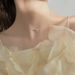 Light Luxury Style Diamond-Studded Ribbon Bow Pendant Clavicle Chain Women's French Elegant Necklace Choker Gift For_ipsvogv.com
