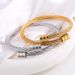 Unisex Jewelry Fashion hot selling titanium steel wire bracelets, trendy retro personality stainless steel winding geometric bracelets_ipsvogv.com